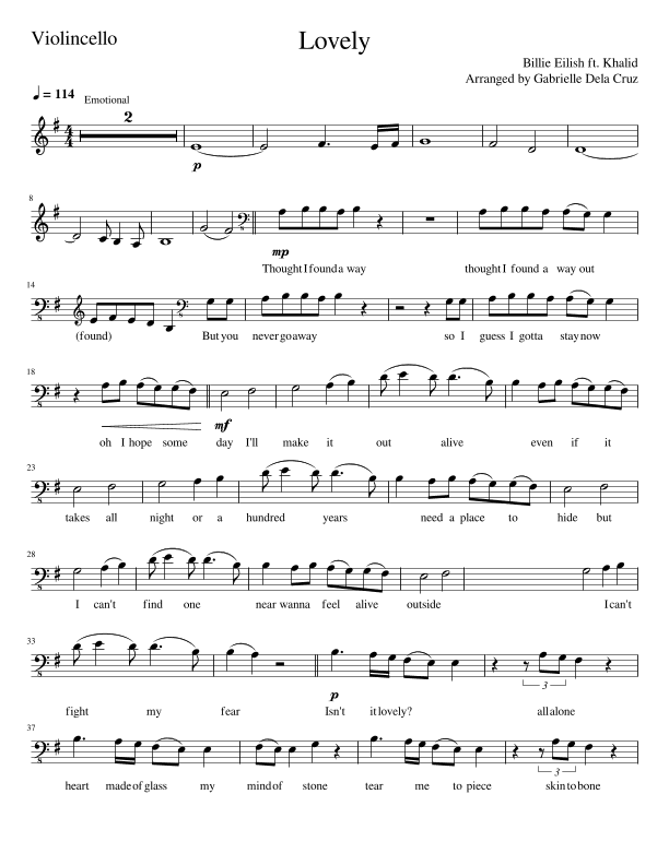 Lovely (arr. Gabrielle Dela Cruz)