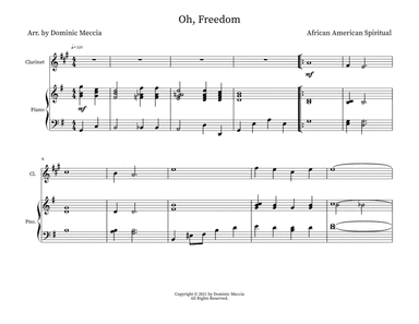 Oh, Freedom (arr. Dominic Meccia)