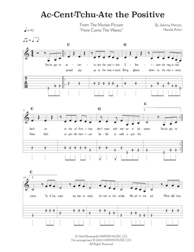 Ac-cent-tchu-ate The Positive (arr. Riverside Guitar School)
