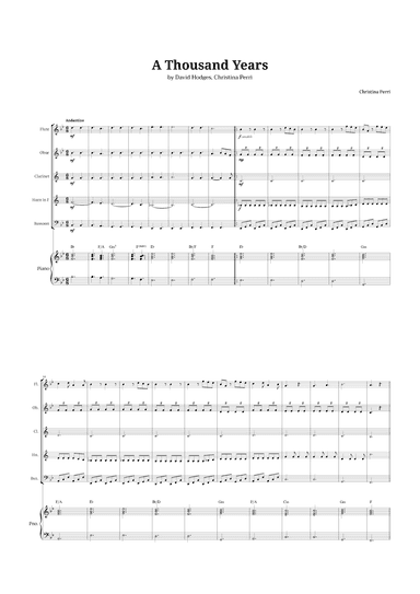 A Thousand Years (arr. Langanho)