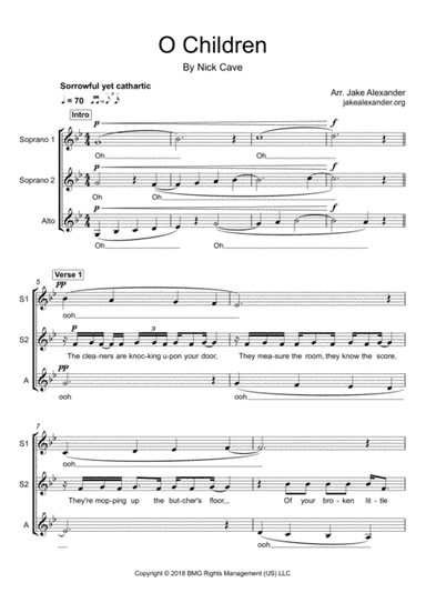 O Children (arr. Jake Alexander)