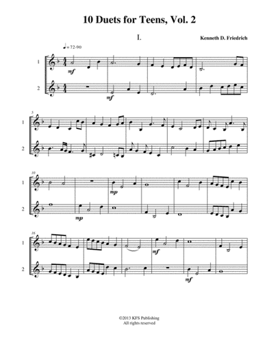 10 Trombone Duets for Teens, Vol. 2