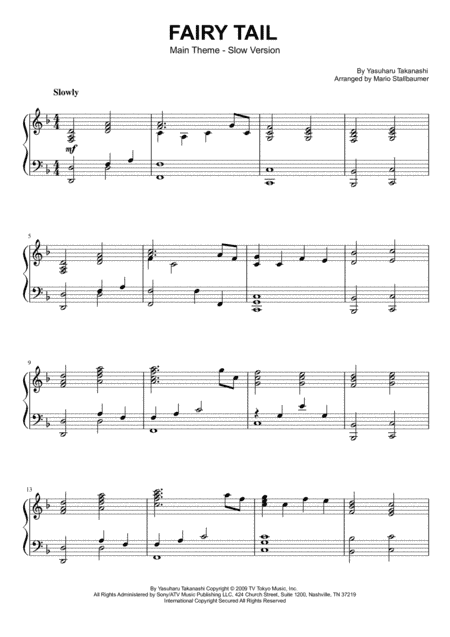 Fairy Tail (arr. Mario Stallbaumer)