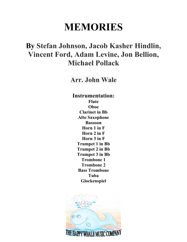 Memories (arr. John Wale)