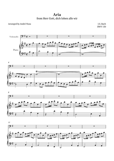 Aria BWV 130 (arr. André Nusa)