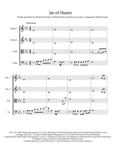 Jar Of Hearts (arr. Helen Goatly)