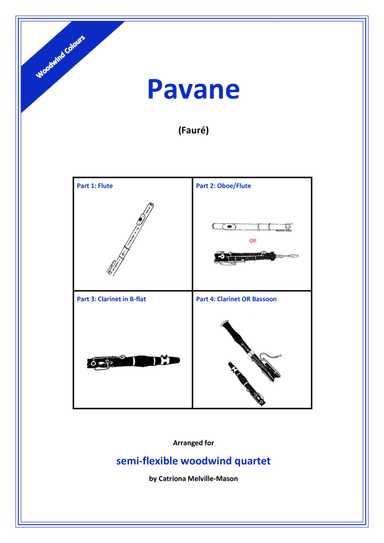 Pavane (semi-flexible 4-part woodwind) (arr. Catriona Melville-Mason)