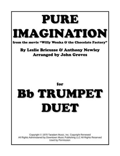 Pure Imagination (arr. John Groves)