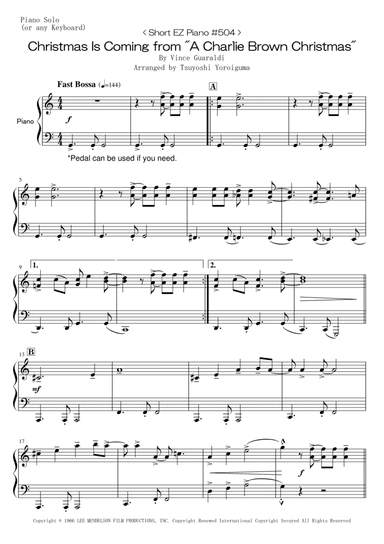 Christmas Is Coming (arr. Tsuyoshi Yoroiguma)