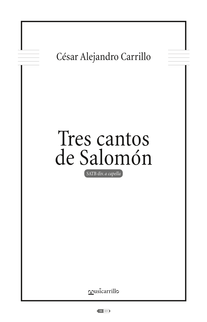 Tres cantos de Salomon