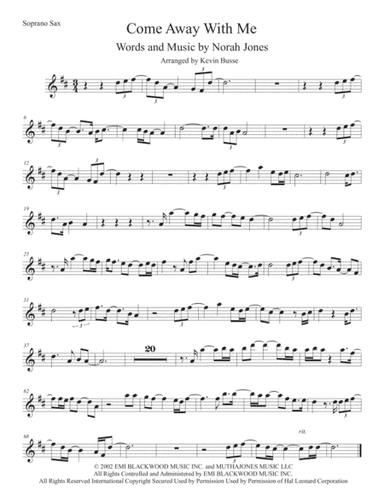Come Away With Me (arr. Kevin Busse)