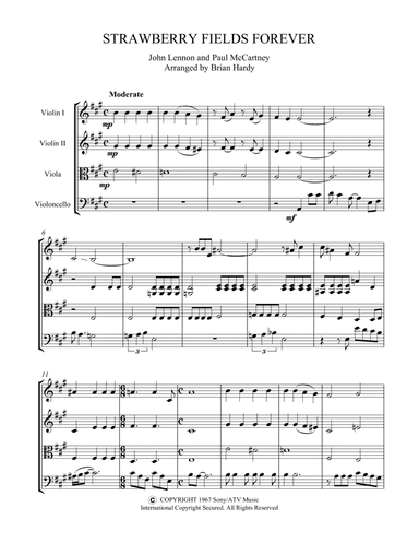 Strawberry Fields Forever (arr. Brian Hardy, Bacchus Quartet)