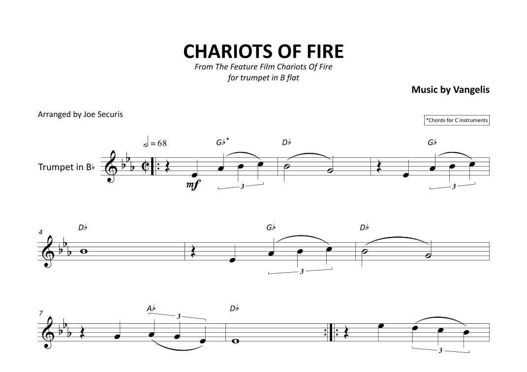 Chariots Of Fire (arr. Joe Securis)