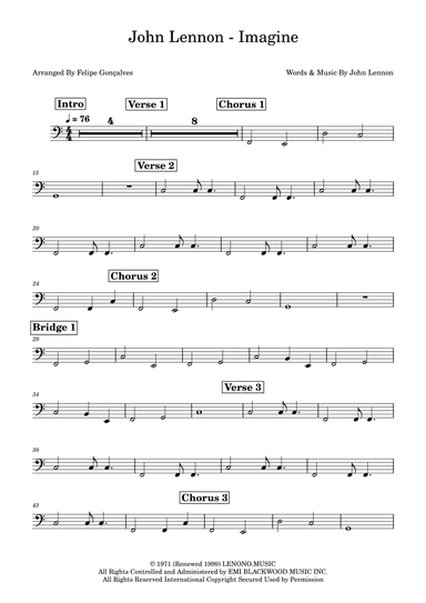 Imagine (arr. Felipe Gonçalves)