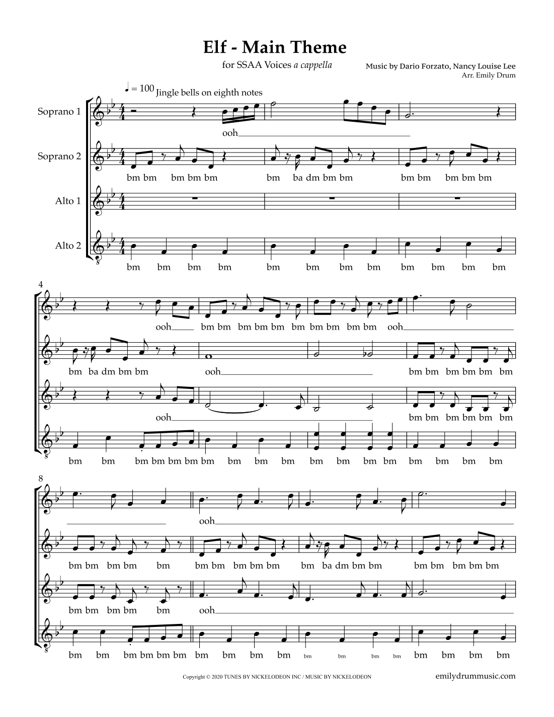 Top Elf - Main Title Theme (arr. Emily Drum)