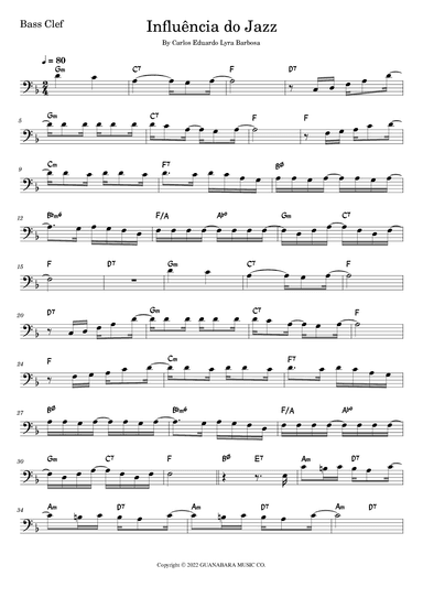 Influencia Do Jazz (arr. Fabio Eduardo de Oliveira)