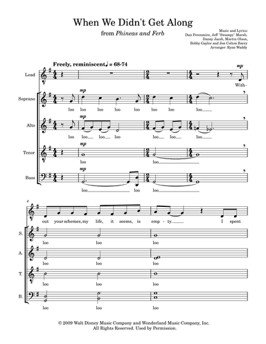 When We Didn't Get Along (arr. Ryan Waddy)