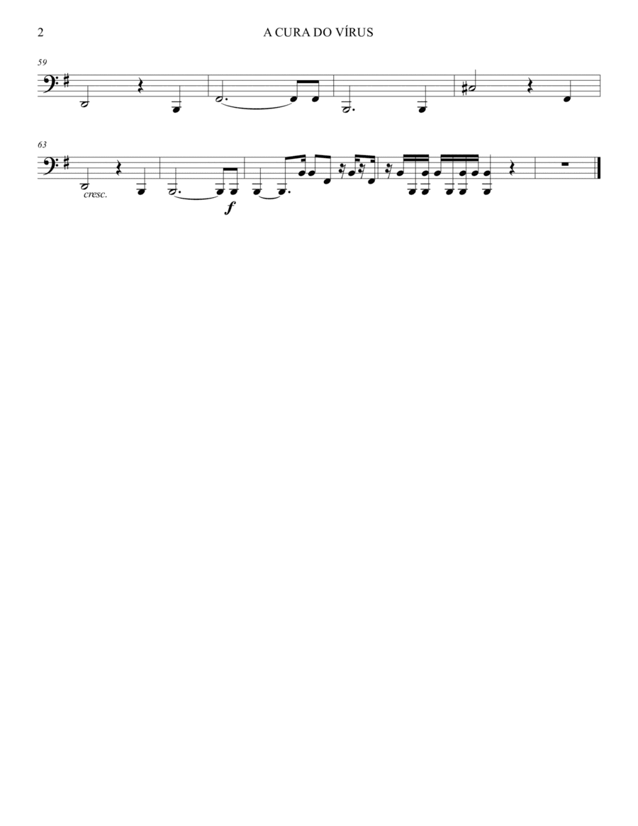 BASSOON 2- A CURA DO VÌRUS MORTAL PARA CORO E ORQUESTRA