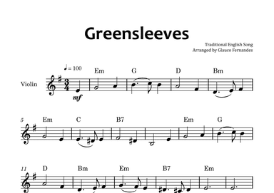 Greensleeves (arr. Glauco Fernandes)