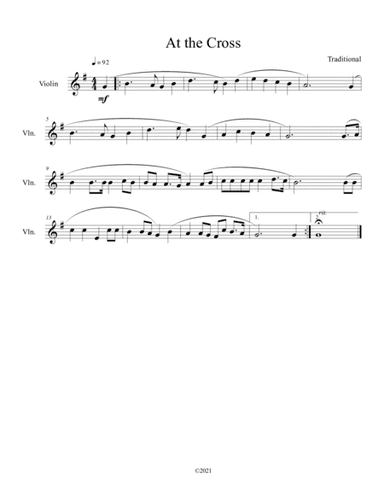 At the Cross (violin solo) (arr. B. C. Dockery)