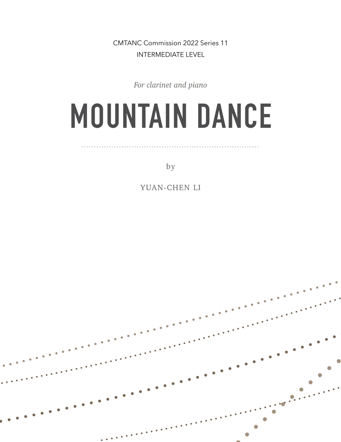 Mountain Dance for clarinet and piano