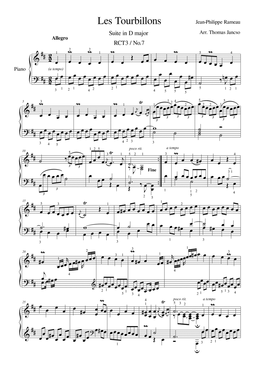 Les Tourbillons (arr. Thomas Jancso)