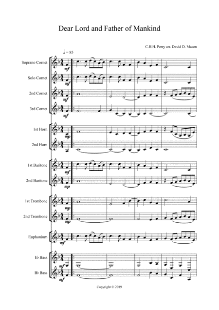 Dear Lord and Father of Mankind (arr. David D. Mason)
