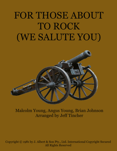 For Those About To Rock (we Salute You) (arr. Jeff Tincher)