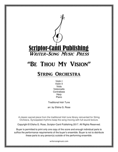 Be Thou My Vision - String Orchestra (arr. Elisha G. Rose)