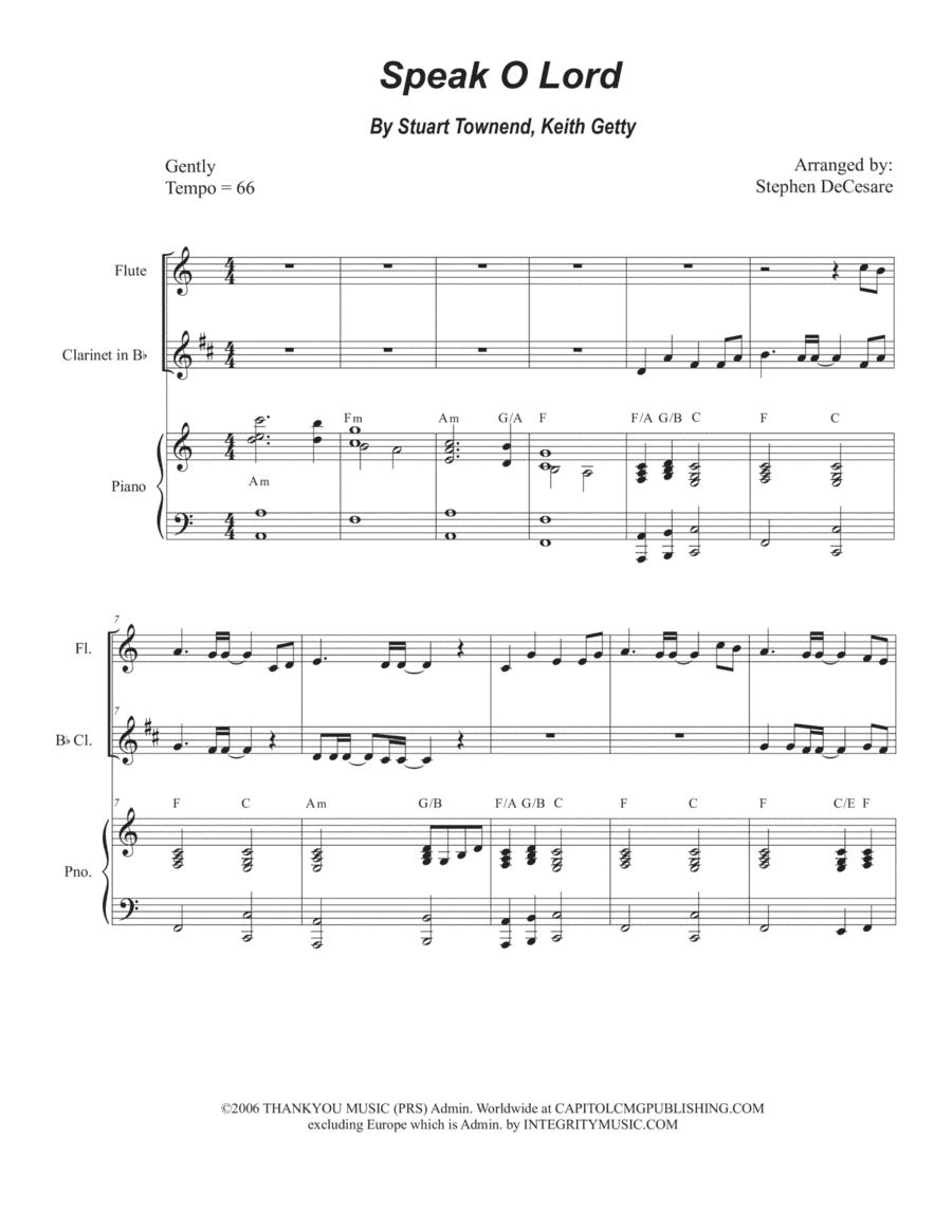 Speak O Lord (arr. Stephen DeCesare)