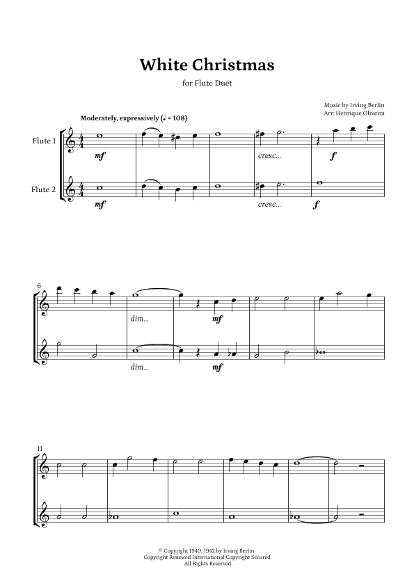 White Christmas (arr. Henrique Oliveira)