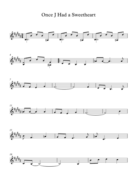 Once J Had a Sweetheart (arr. Milan Mitic)