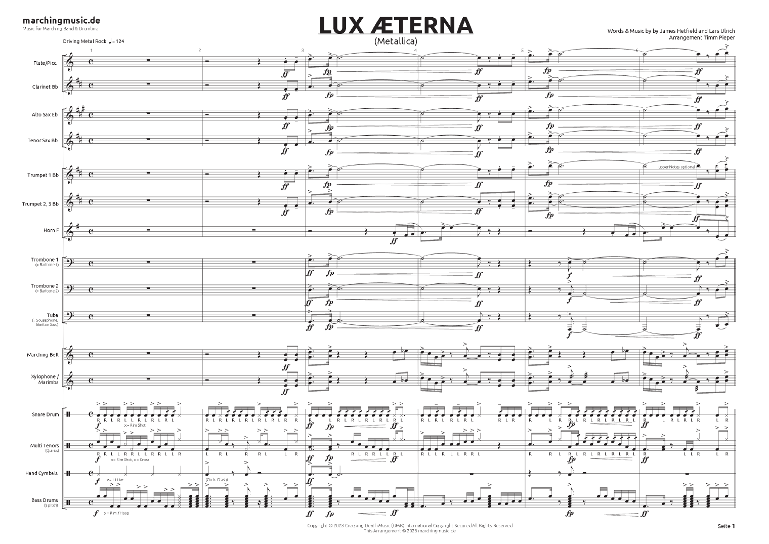 Lux Æterna (arr. Timm Pieper)