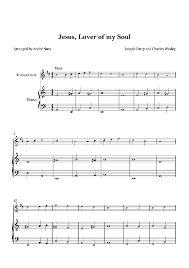 Jesus, Lover of my Soul (arr. André Nusa)