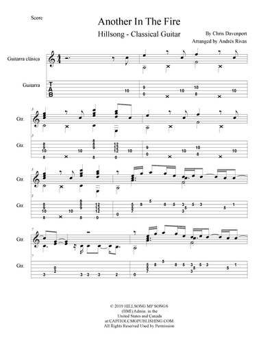 Another In The Fire (arr. Andres Rivas)