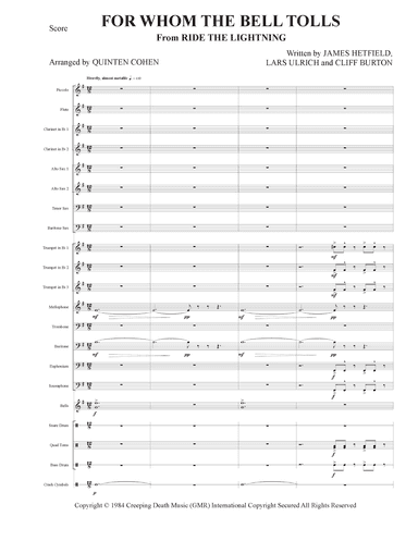 For Whom The Bell Tolls (arr. Quinten Cohen)