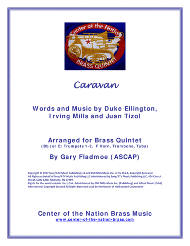 Caravan  featured in SOPHISTICATED LADIES (arr. Gary Fladmoe (ASCAP))