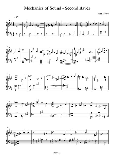 mechanics of sound-second staves