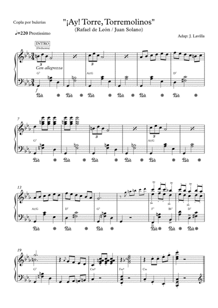 ¡AY! TORRE, TORREMOLINOS (arr. Jesús Lavilla)