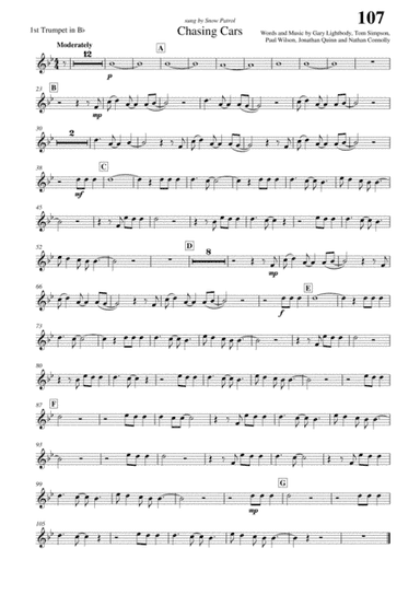 Chasing Cars (arr. RN - MBE)