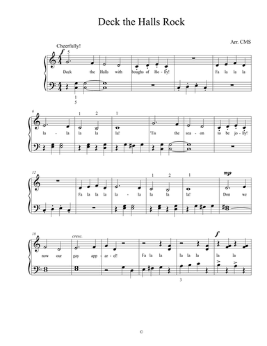 Deck the Halls Rock (arr. CMS)