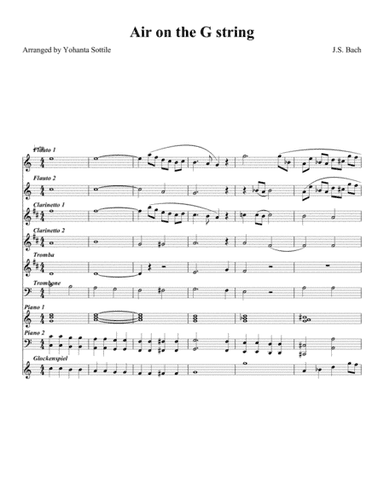 Bach Air on the G String (Easy Children's Band) (arr. Yohanta Sottile)