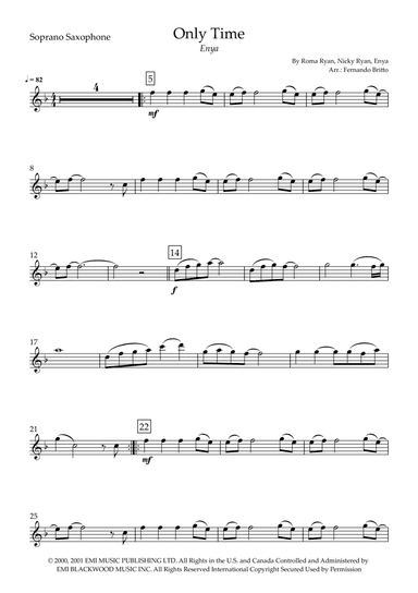Only Time (arr. Fernando Britto)