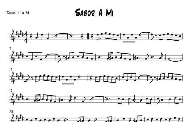 SABOR A MI