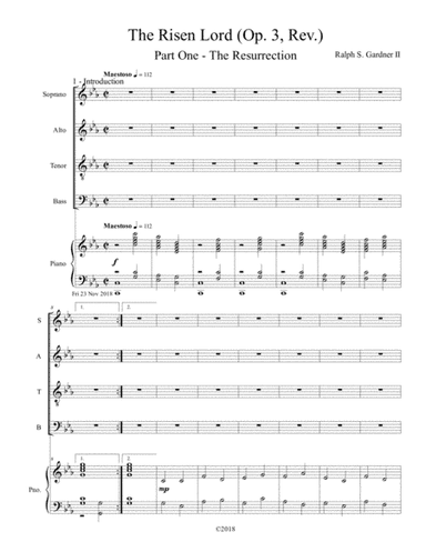 The Risen Lord (A dramatic setting for Easter) - Part 1