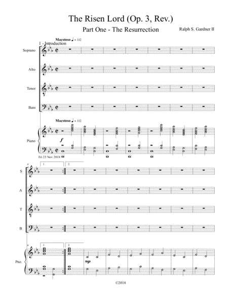 The Risen Lord (A dramatic setting for Easter) - Part 1