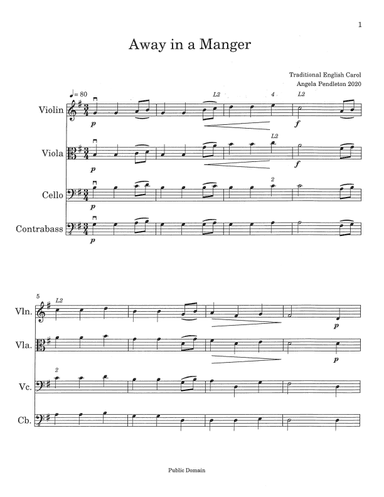 Away in a Manger (arr. Angela R Pendleton)