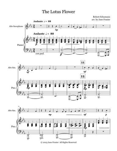 The Lotus Flower (arr. Jane Frasier)
