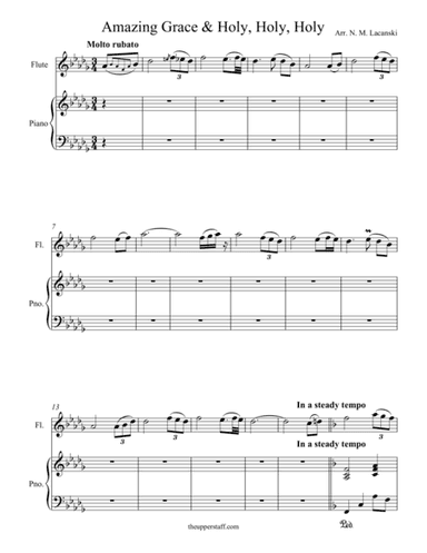 Amazing Grace and Holy Holy Holy (arr. Nick Lacanski)
