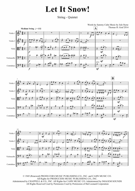 Let It Snow! Let It Snow! Let It Snow! (arr. Thomas H. Graf)